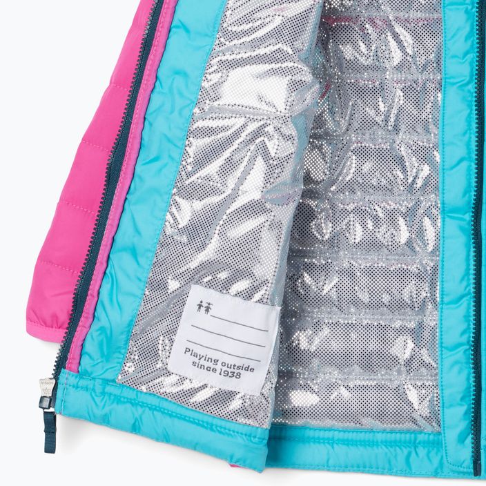 Columbia Powder Lite jachetă cu glugă pentru copii geyser/pink ice 7