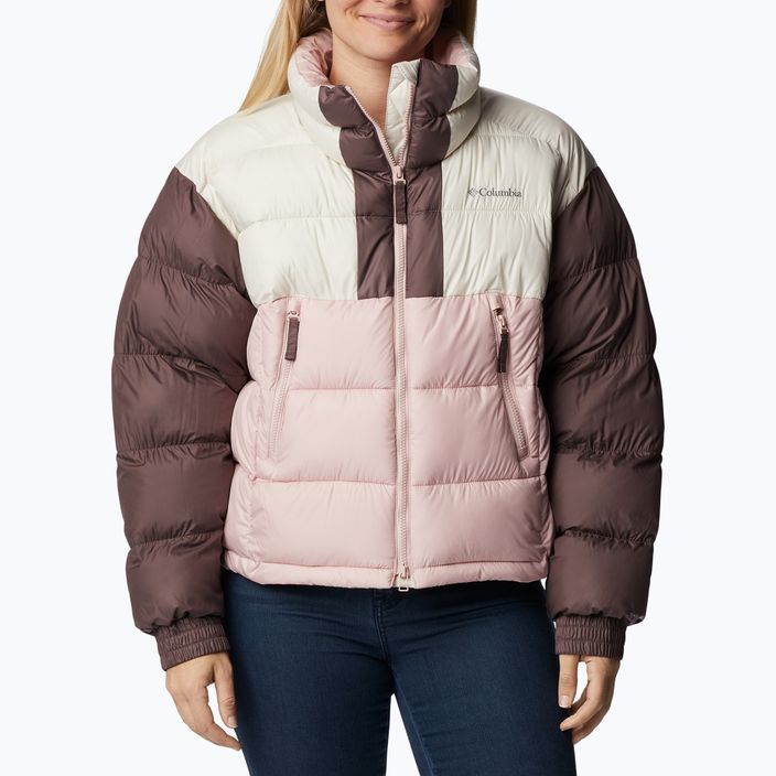 Columbia Pike Lake II Cropped jachetă de puf pentru femei, roz prăfuit/cretă/basalt 4