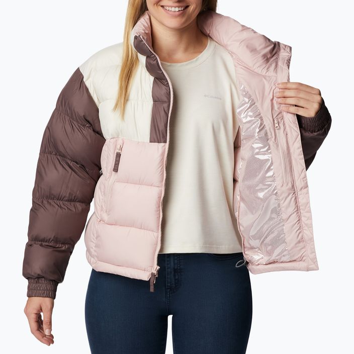 Columbia Pike Lake II Cropped jachetă de puf pentru femei, roz prăfuit/cretă/basalt 5