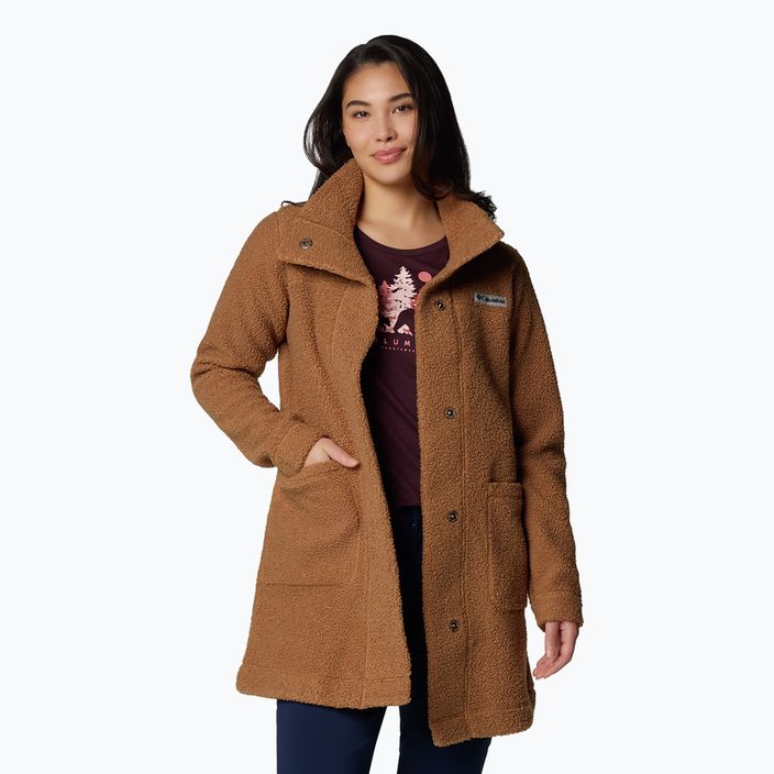 Columbia Panorama Long camel maro haină fleece pentru femei