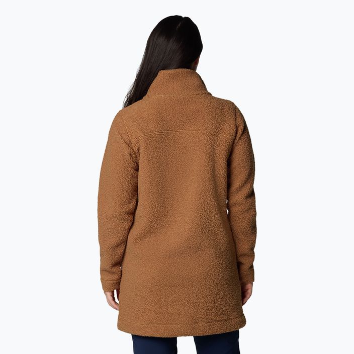 Columbia Panorama Long camel maro haină fleece pentru femei 3