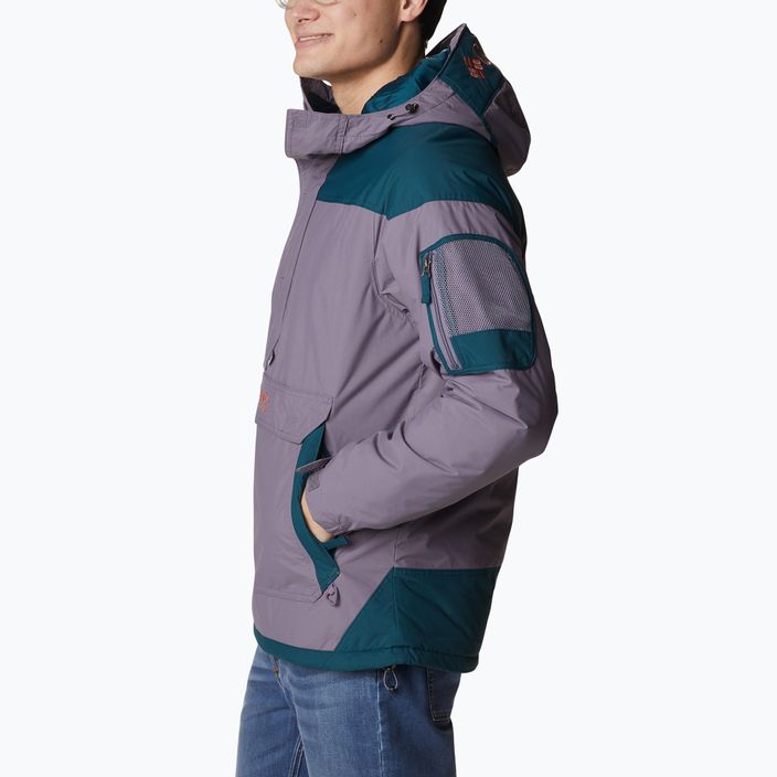 Jacheta Columbia Challenger Pullover pentru bărbați, în jos, de culoare violet granit/noapte valuri 2