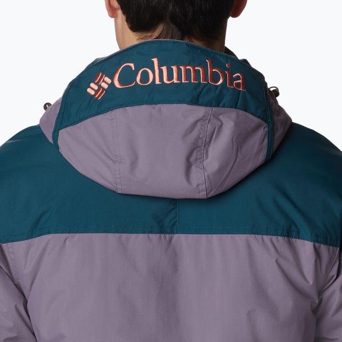 Jacheta Columbia Challenger Pullover pentru bărbați, în jos, de culoare violet granit/noapte valuri 8