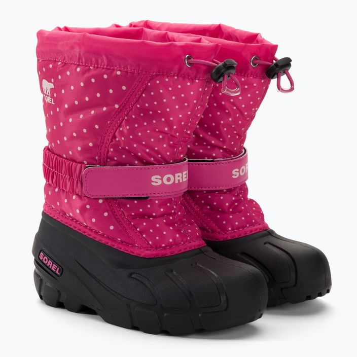 Sorel Flurry Print Girls fucsia fizz/black cizme de trekking pentru copii 4