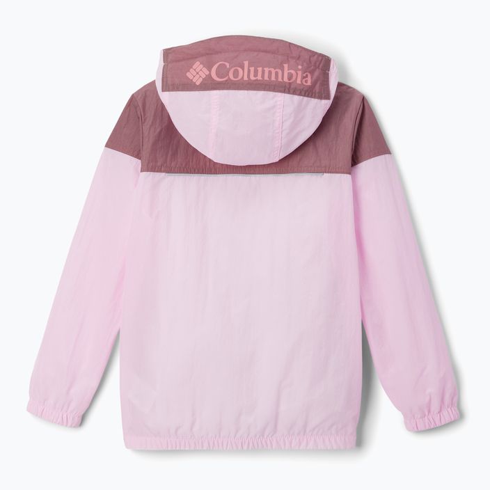 Geacă de vânt pentru copii Columbia Challenger Windbreaker pink down/fig 2