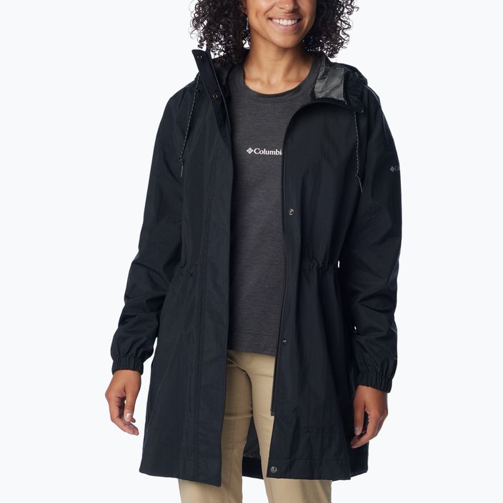 Palton de ploaie pentru femei Columbia Splash Side black crinkle 2