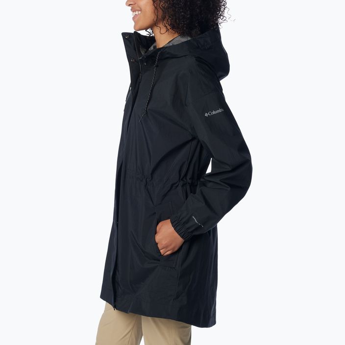 Palton de ploaie pentru femei Columbia Splash Side black crinkle 4