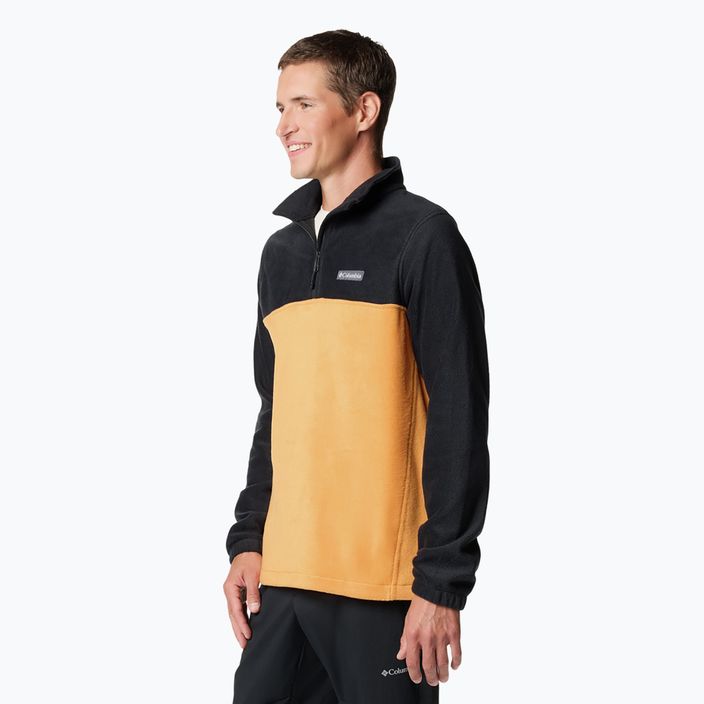 Tricou Columbia Steens Mountain Half Zip Sunstone / negru pentru bărbați 4