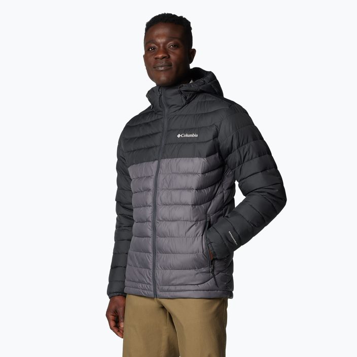 Geacă pentru bărbați Columbia Powder Lite II Hooded city grey/ shark 4