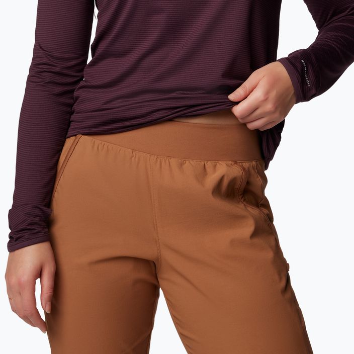 Pantaloni de trekking pentru femei Columbia Leslie Falls Pull-On camel brown 5