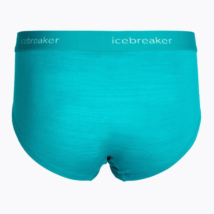 Icebreaker boxeri termici pentru femei Sprite hot flux verde 2