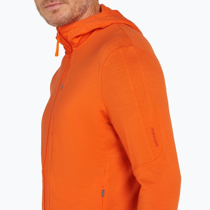 Bluză de trekking pentru bărbați icebreaker Merino 260 Quantum IV Zip Hoodie blaze 7