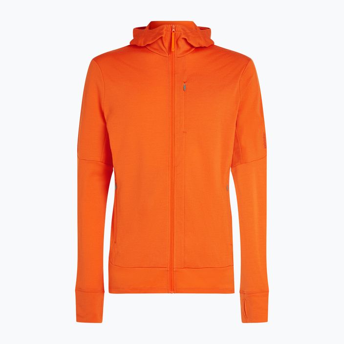 Bluză de trekking pentru bărbați icebreaker Merino 260 Quantum IV Zip Hoodie blaze 12