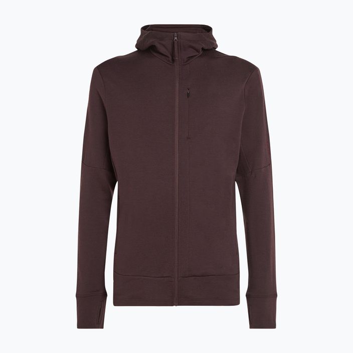 Bluză de trekking pentru bărbați icebreaker Merino 260 Quantum IV Zip Hoodie bittersweet 11