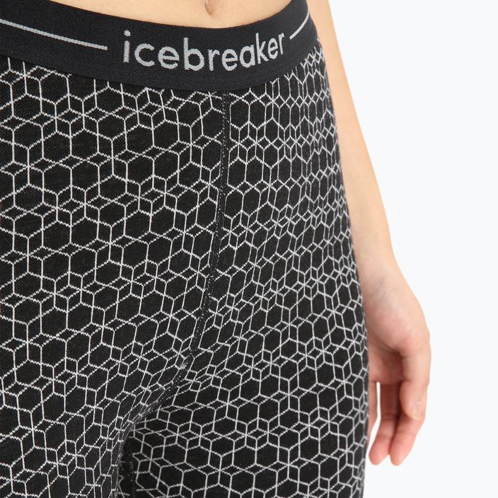 Pantaloni termici pentru femei Icebreaker 250 Vertex Alpine Geo 001 negru 4