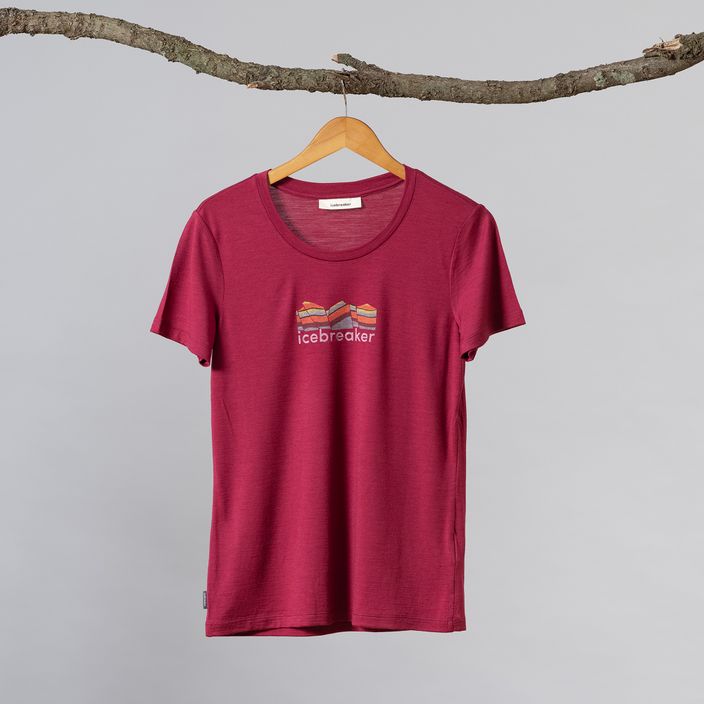 Icebreaker Tech Lite II cămașă de trekking pentru femei roz IB0A56IS0591 7