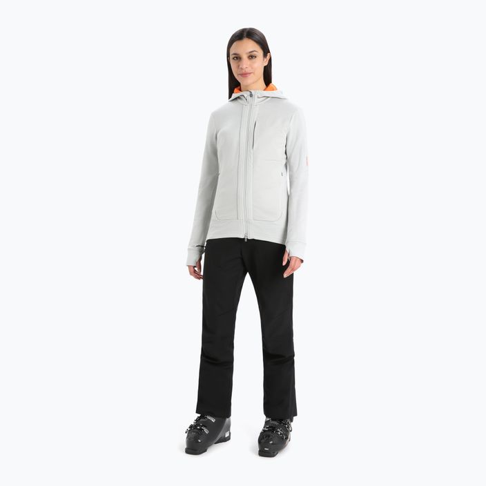 Icebreaker bluză de trekking pentru femei Quantum III LS Zip Hood alb IB0A59JW5521 2
