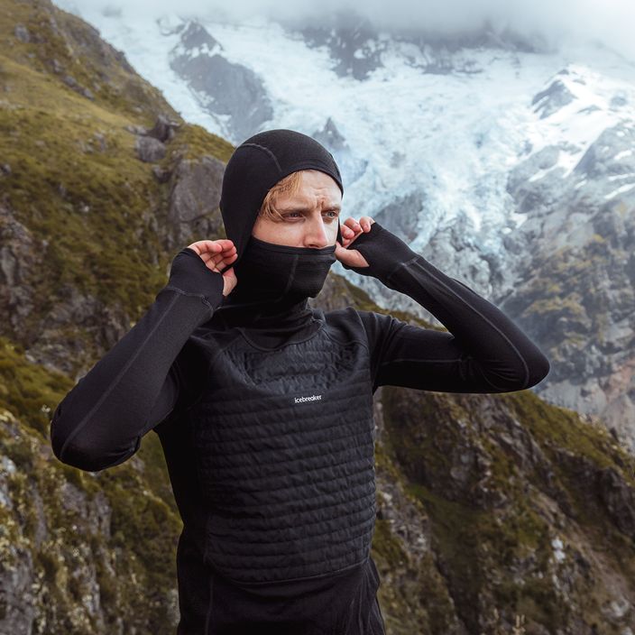 Jachetă de trekking pentru bărbați Icebreaker ZoneKnit Insulated negru 11