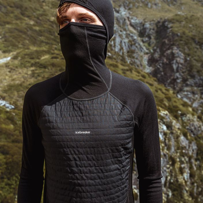 Jachetă de trekking pentru bărbați Icebreaker ZoneKnit Insulated negru 12