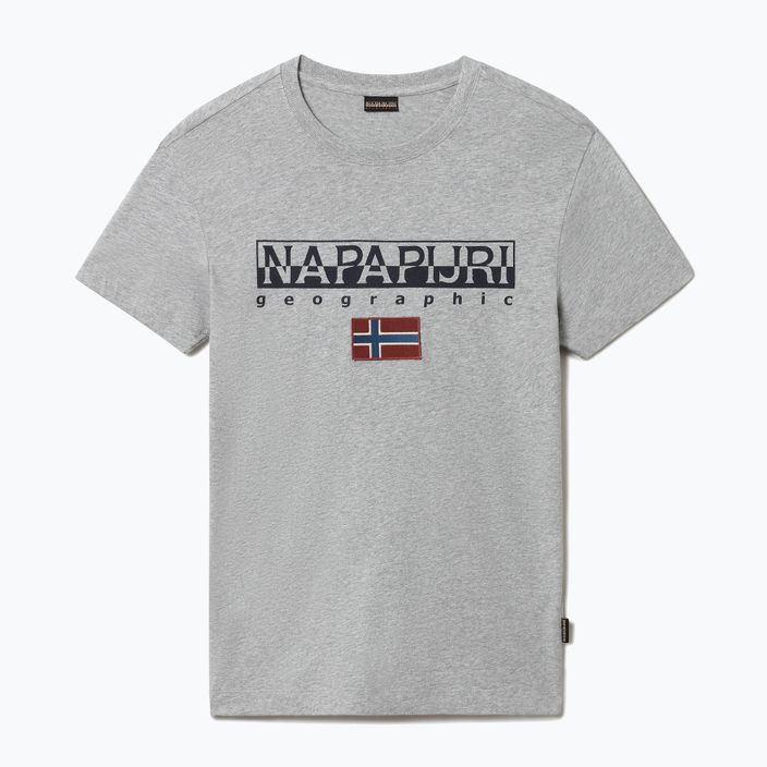 Tricou Napapijri NP0A4GDQ gris pentru bărbați 4