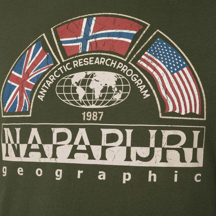 Tricou Napapijri NP0A4G34 verde pentru bărbați Napapijri NP0A4G34 verde 7