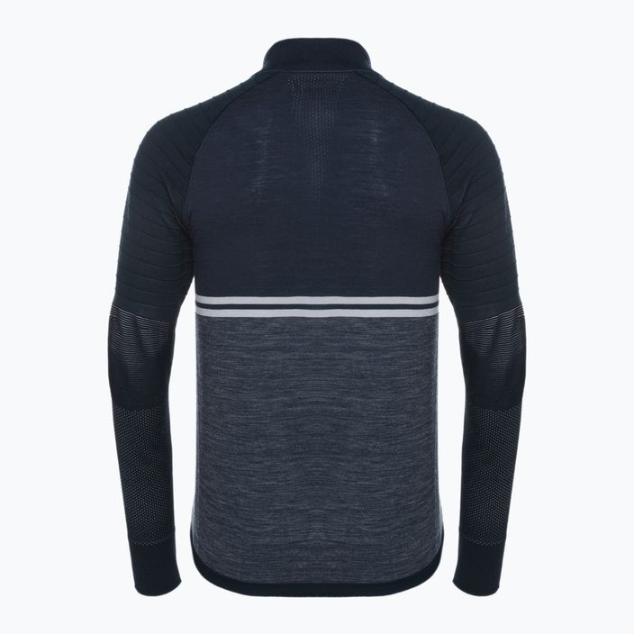Bărbați Smartwool Intraknit Merino Merino Tech 1/4 Zip pulover termic albastru marin 16670 2