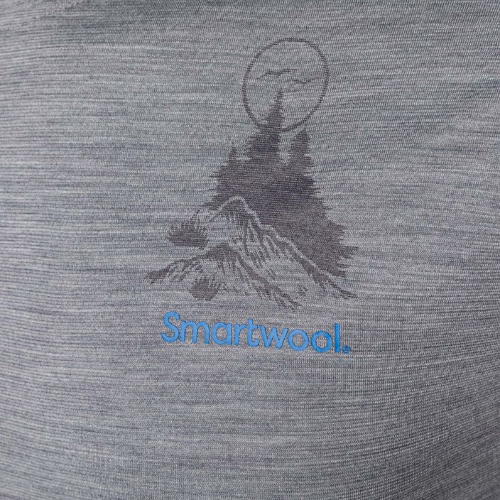 Bărbați Smartwool Wilderness Summit Graphic Tee tricou de trekking tricou gri deschis 16673 6