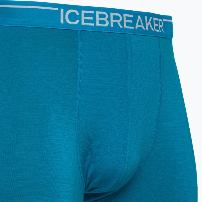 Boxeri termici pentru bărbați Icebreaker Anatomica Geo Blue 103029 3