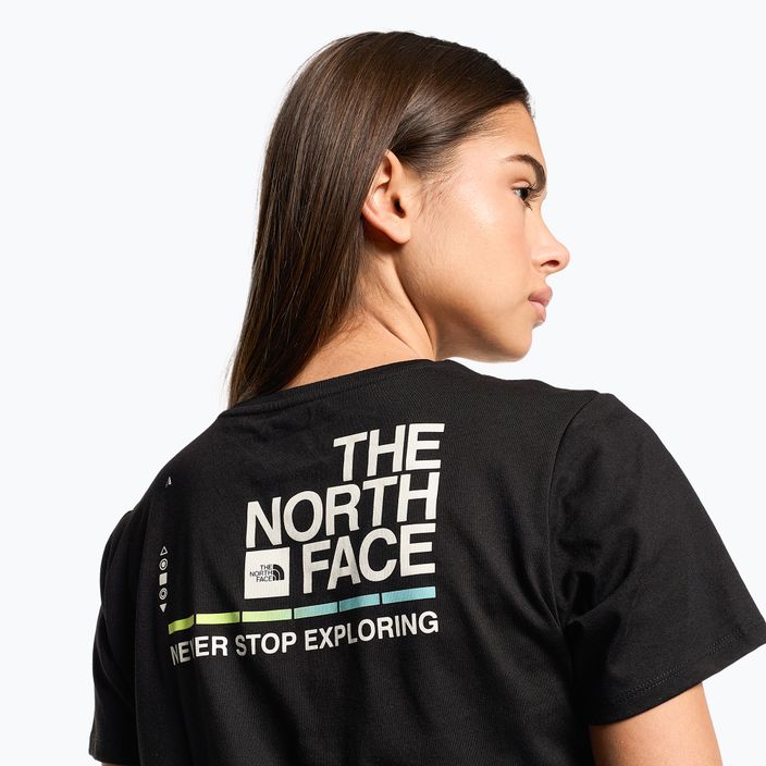 Tricou de trekking pentru femei The North Face Foundation Graphic negru NF0A55B2R0G1 3