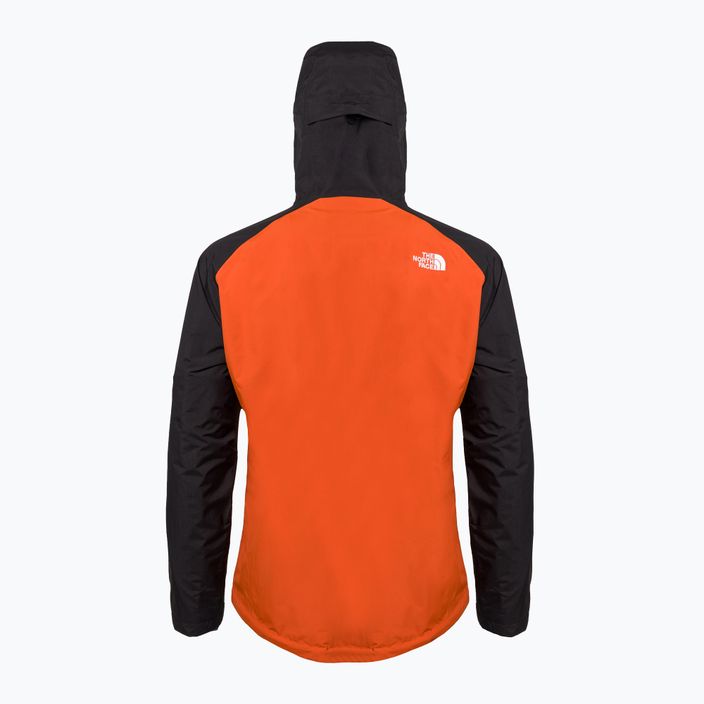 Jachetă de ploaie pentru bărbați The North Face Stratos negru-portocaliu-roșu NF00CMH9IMV1 2