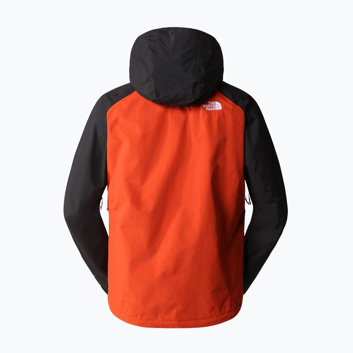 Jachetă de ploaie pentru bărbați The North Face Stratos negru-portocaliu-roșu NF00CMH9IMV1 6