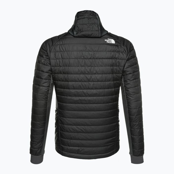 Jachetă bărbătească The North Face Insulation Hybrid pentru bărbați, negru/gri de asfalt 8