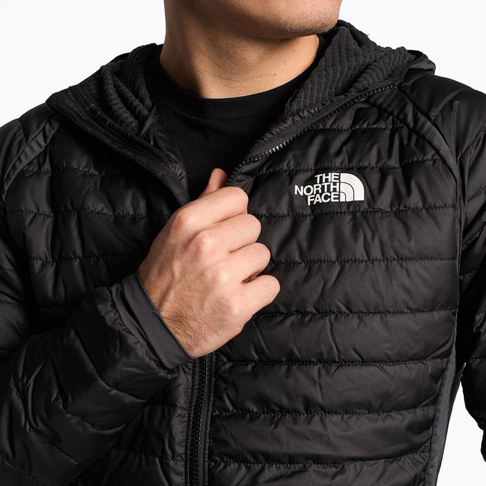 Jachetă bărbătească The North Face Insulation Hybrid pentru bărbați, negru/gri de asfalt 4
