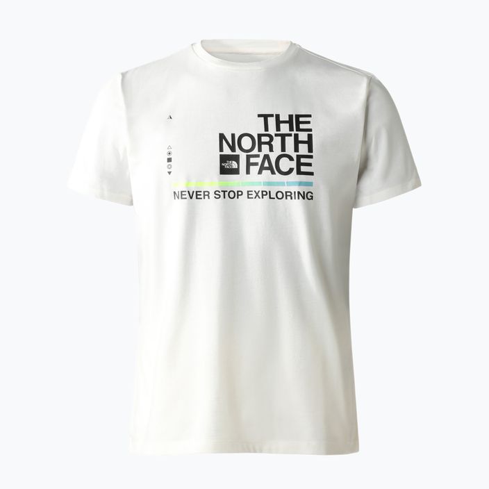 Tricou de trekking pentru bărbați The North Face Foundation Graphic alb NF0A55EFQ4C1