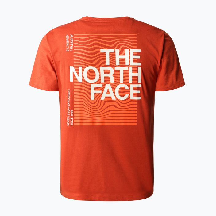 Tricou de trekking pentru bărbați The North Face Foundation Graphic portocaliu NF0A55EFLV41 2