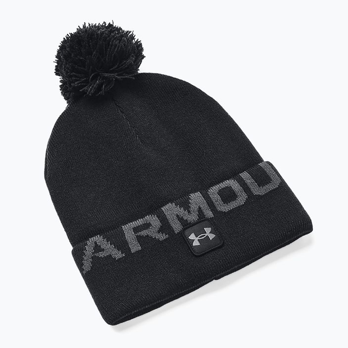 Șapcă de iarnă pentru bărbați Under Armour Ua Halftime Fleece Pom negru 1373093 4