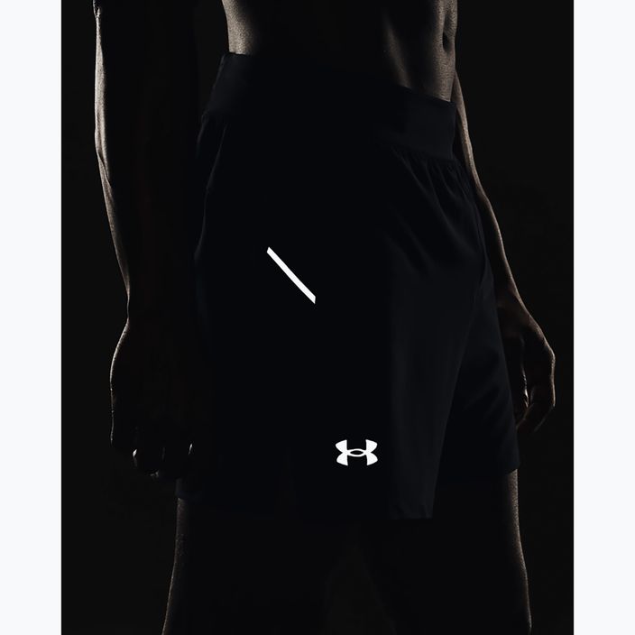 Pantaloni scurți de alergat pentru bărbați Under Armour Launch Elite 5" black/black/reflective 9