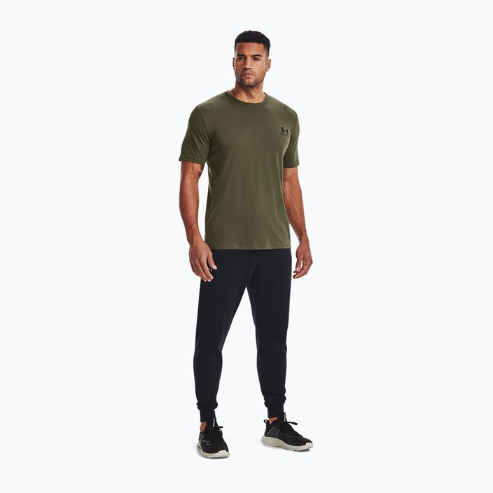 Tricou pentru bărbați Under Armour Sportstyle Left Chest marine green/black 2
