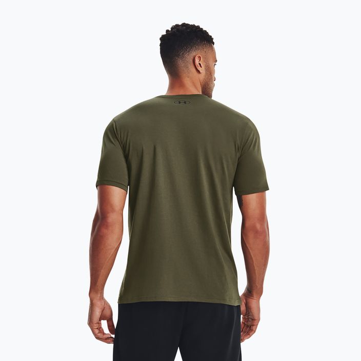 Tricou pentru bărbați Under Armour Sportstyle Left Chest marine green/black 3