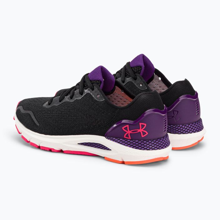 Pantofi de alergare pentru femei Under Armour W Hovr Sonic 6 negru / galaxy violet / roz șoc 3026128 3