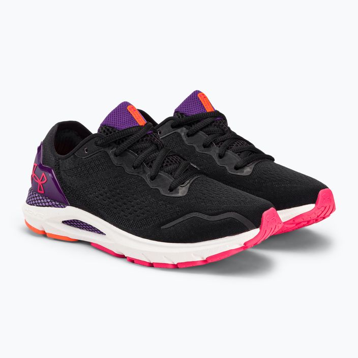 Pantofi de alergare pentru femei Under Armour W Hovr Sonic 6 negru / galaxy violet / roz șoc 3026128 4