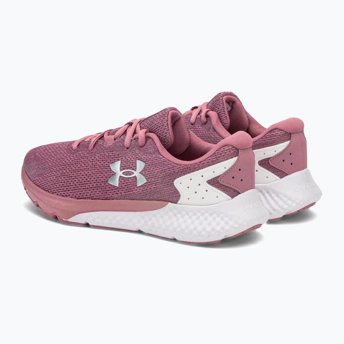 Pantofi de alergare pentru femei Under Armour W Charged Rogue 3 Knit roz 3026147 3
