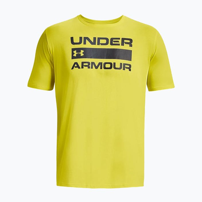 Tricou pentru bărbați Under Armour Team Issue Wordmark starfruit/black 5