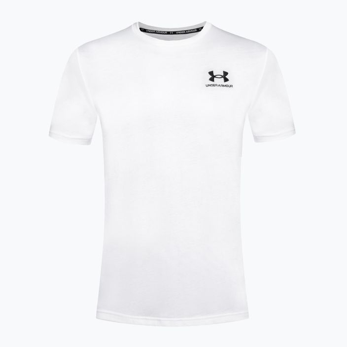 Tricou Under Armour Logo Emb Heavyweight pentru bărbați, alb/negru 4