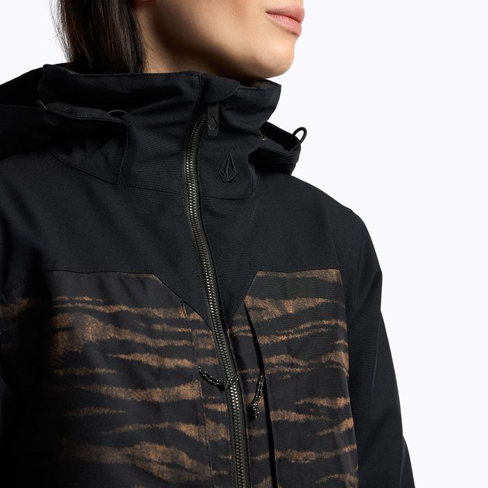 Jachetă de snowboard pentru femei Volcom Shelter 3D Stretch negru-maro H0452210 5