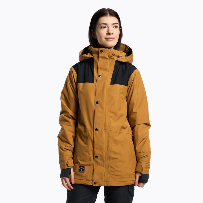 Jachetă de snowboard pentru femei Volcom Ell Ins Gore-Tex Caramel H0452302