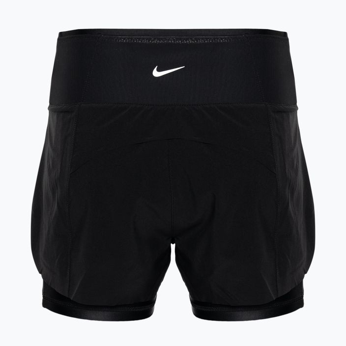 Pantaloni scurți de alergare pentru femei Nike Dri-Fit Swift Mid-Rise 3" 2IN1 2