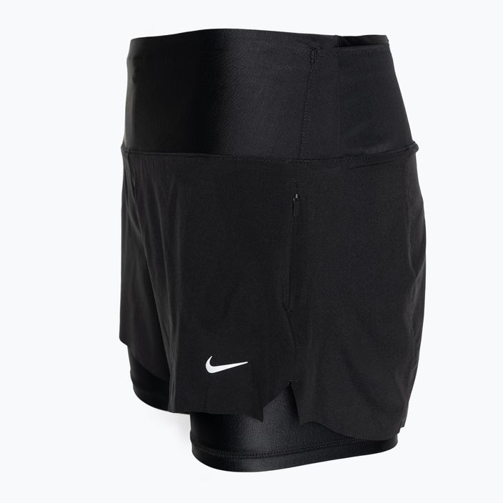 Pantaloni scurți de alergare pentru femei Nike Dri-Fit Swift Mid-Rise 3" 2IN1 3