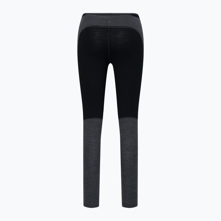 Pantaloni termici pentru femei Icebreaker ZoneKnit 200 001 negru/gri IB0A56HE0911 8
