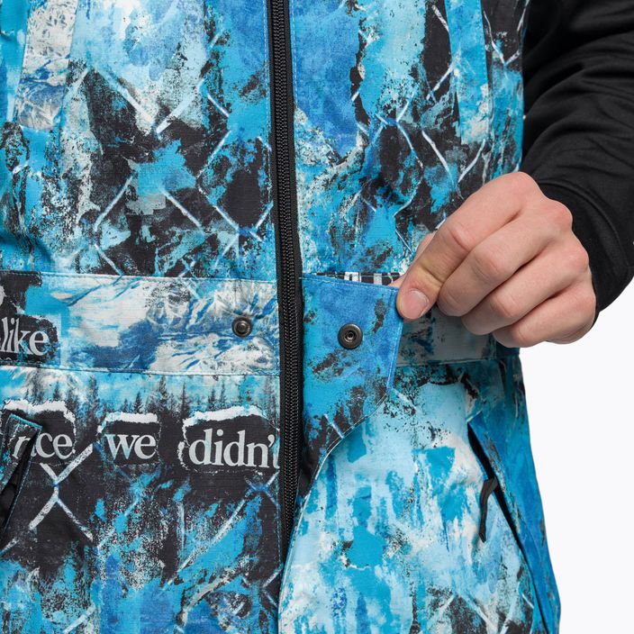 Pantaloni de snowboard pentru bărbați The North Face Printed Dragline Bib albastru NF0A7ZUG9C11 8